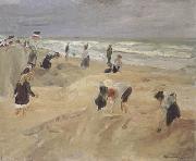 Max Liebermann Beach Seach Scene at Nordwijk (nn02) France oil painting artist